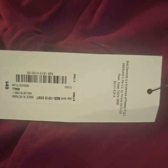 BOLD elements Deep Purple Ruffle Blouse - Picture 4 of 7